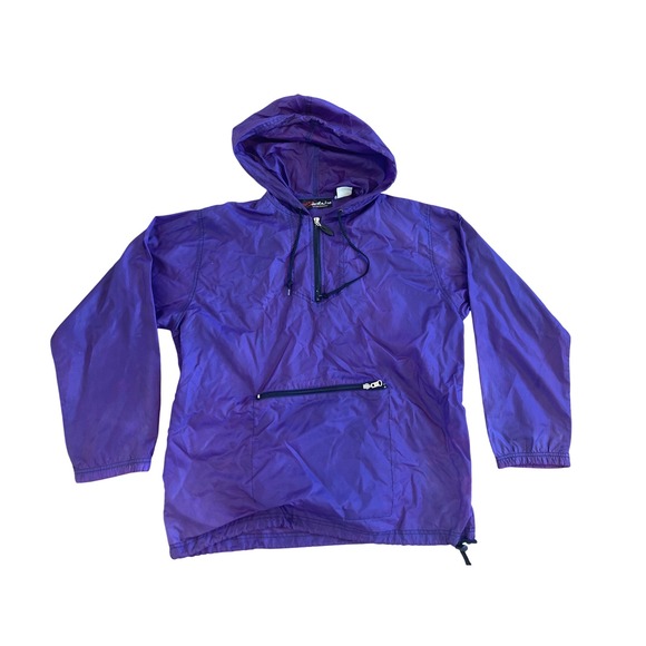 Marika Sport Performance Vintage Y2K Purple Anorak Hooded Pullover Jacket L - Picture 1 of 6